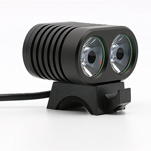 SOOJET BBT09 2x CREE XM-L L2 LED Aluminum Fahrradlampe Set – 2500Lumen Leucht Stärke – Wiederaufladbare Akku Pack – – Front Licht – Bicycle Light – Scheinwerfer Beleuchtung für das Fahrrad – Smart Controller mit Viel Power – Preis- Leistung Top - 3