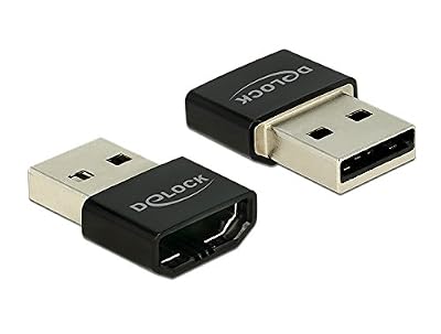 DeLock Adaptateur Prise femelle HDMI A vers fiche mâle USB A