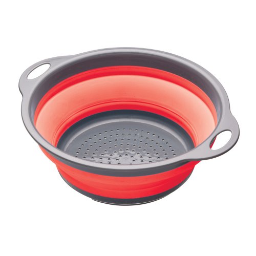 Colourworks Faltbarer Seiher, 2,8 Liter, 24 cm – Rot