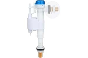XINSENYUE Premium Universal Toilet Fill Valve – Dual Inlet (Bottom/Side Entry) – Toilet Inlet Valve with 1/2 '' Brass Tail– Leak-Proof Design with Brass Threads & Rubber Seals – Fits 22-30cm Cisterns