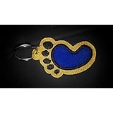 Schlüsselanhänger, Taschenbaumler, Kunstleder, Baby Fuß