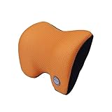 Têtière voiture Voyage oreiller Oreiller mousse à mémoire Retour soutien Coussin sommeil oreiller Pièces d'auto,Orange