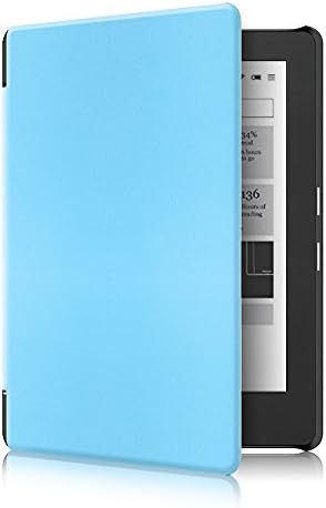 Kobo Aura H2O Edition 2 Case - Ultra Slim Smart Protective Folio Cover with Auto Wake / Sleep Function for Kobo Aura H2O 2nd Edition 6.8 Inch eBook Reader 2017 Release, Light Blue