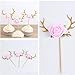 Produktbild HENGSONG Happy Birthday Einhorn Kuchenaufsatz Kuchendeko Cake Topper Cupcake Torten Dekoration Kuchen Topper für Baby Dusche Kindergeburtstag Party Deko (3pcs Blumen)
