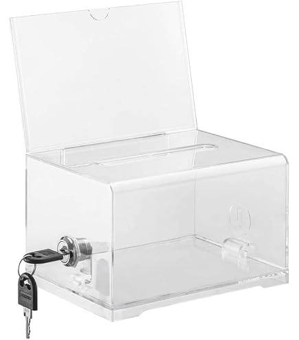 Boîte De Tombola Et Tirage Au Sort – Grand Modèle 30x30 Cm – En Papier Solide, Coloré – événements, Collectes, Loterie