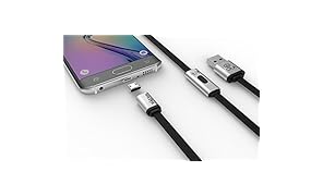 [KICKSTARTER] Magcable - Câble magnétique de rechargement et synchronisation Micro USB - Smartphones/ Tablettes/ Tout appareil avec connecteur MicroUSB - 2 adaptateurs Micro USB fournis