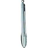 R&Ouml;SLE Gourmet Tongs, Kitchen Tongs with Silicone Edge and Patented Locking System for Grilling, Cooking and Serving, 30 cm, 1