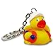 Produktbild HC-Handel 916668 Schlüsselanhänger Badeente Polier Gummiente Mitgebsel Kindergeburtstag - 4 cm