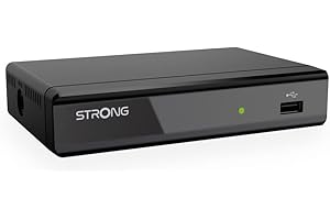 STRONG - Décodeur TNT Full HD - SRT8109 - Fonction Enregistreur - Compatible Normes HEVC265 & Dolby Digital Plus - Port HDMI, Péritel, USB - Guide Electronique des Programmes - Noir