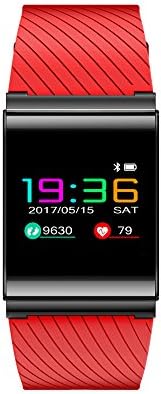 JSBP X9 Plus Blood Pressure Blood Oxygen Heart Rate Monitoring Smart Bracelet, Life Waterproof Sports Pedometer, SMS Show Smart Wear Student Remote Photographers Artifacts Support Android and IOS Systems(Red)