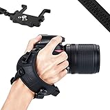 Einzigartiges Design: Diese Handschlaufe verfügt über ein U-Typ-Platte, um Ihre Kameras flach zu halten, Kann auch über die 1/4 