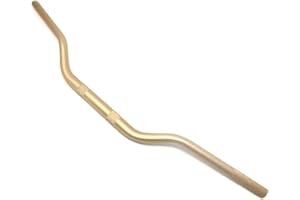 ALCHEMY PARTS Moto Manubrio Fat Barre Affusolato 28mm Motocross Streetfighter Supermoto - Dorato