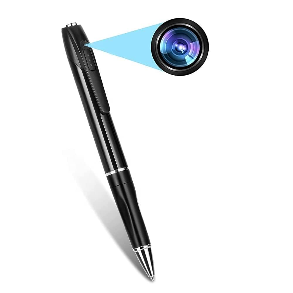 KUKKU TRADERS Spy 1080P Full Hd Pen Camera Hidden 100 Minutes Pen Battery Life Pocket Security Indoor Camera with Video Audio Recording, Smart Projector with WiFi 6 and Bluetooth (Black, Standard)
