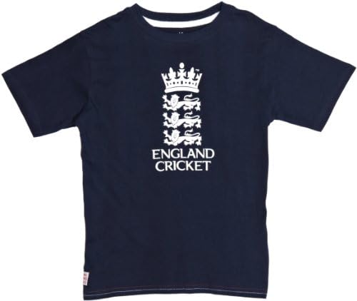 ECB England Cricket Boy's Kevin Pietersen Tee - Navy, Large
