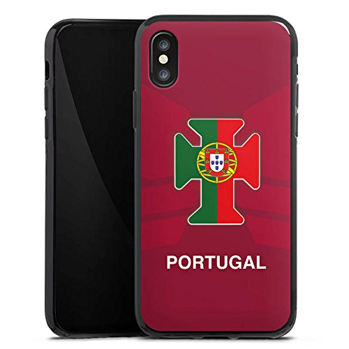 Apple iPhone 8 Silikon Hülle Case Schutzhülle Portugal EM Trikot Fußball Europameisterschaft