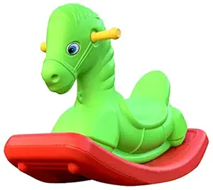 BabyGo Hiro Rocking Horse Toy Ride On Kids Rocker (Multicolor) (75cm x 50cm x 30cm)