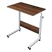 Produktbild EBTOOLS Pflegetisch, Schwarzer höhenverstellbarer Rolltisch Sofatisch rühstückstisch Laptoptisch Beistelltisch mit Rollen, Anzug für Bett und Sofa, 60 * 40 * 71-90cm