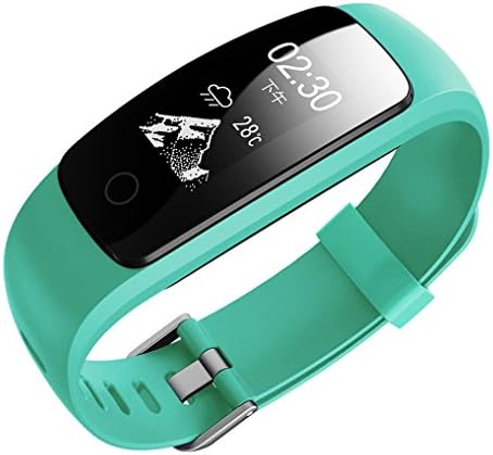 Heart Rate Monitor Smart Bracelet, JIAMEIYI Fitness Tracker ID107 Plus HR with Sleep Monitor Wireless Bluetooth IP67 Water Resistant Walking Pedometer Band for iOS/Android (Green)