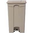 Jantex Kitchen Pedal Bin 87 Litre, Beige, Material: Polypropylene Plastic, Size: 820(H) x 495(W) x 400(D)mm, Tight Fitting Lid Traps Odours, Bin Bag Hooks, GH639