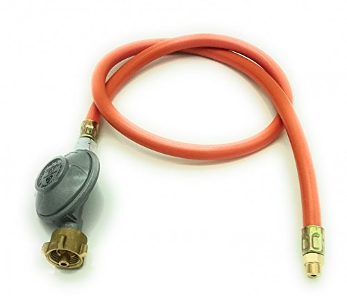 Preisvergleich Produktbild Adapter-Schlauch zum Nutzen einer Gasflasche inkl. Druckminderer 50mbar