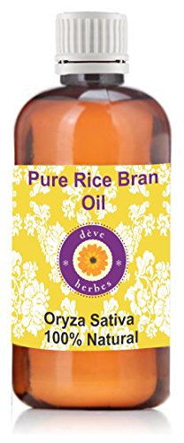 Pure Rice Bran Oil 100ml (Oryza Sativa) 100% Natural Cold Pressed