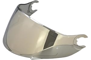 ZYAURA F For Shark D Skwal d-skwal 2 Spartan Casco Visor Cara Completa reemplazo Casco Lente Visor Accesorios Capacete Parabrisas Y (Color : Revo Silver)