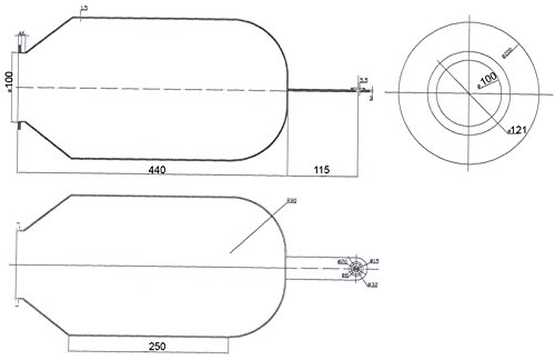 Membran 50 L Hauswasserwerk Druckkessel Membrankessel Gummiblase EPDM - 4