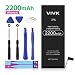 Produktbild VIVK Akku für iPhone 6 2280mAh, Hochleistungs-Li-Polymer-Akku mit komplettem Repair Tool Kit Klebstoff und Anweisungen - 24 Monate Garantie