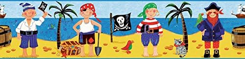 Treasure Hunt Pirates Prepasted Wallpaper Border