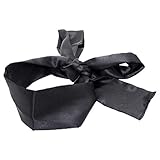 HEALIFTY Satin Blindfold Soft Comfortable Eye Mask Band Blinder for Home Travel (Black)