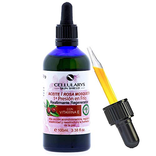 Aceite rosa mosqueta Puro 100% ecológico 100ml, prensado en frío. Para eliminar estrías y cicatrices efecto anti envejecimiento. Aceite corporal antiestrias del embarazo.