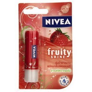 Nivea Fruity Shine Strawberry Lip Care 8 Hrs Spf-10