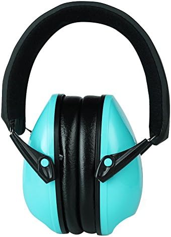 Ear Defenders,EverFabulous Adjustable Comfortable Hearing Protection EarMuffs Noise Reduction NRR 22dB,Professional Ear Defenders for 3 Years to 12 Years Old Children Kids (Blue)