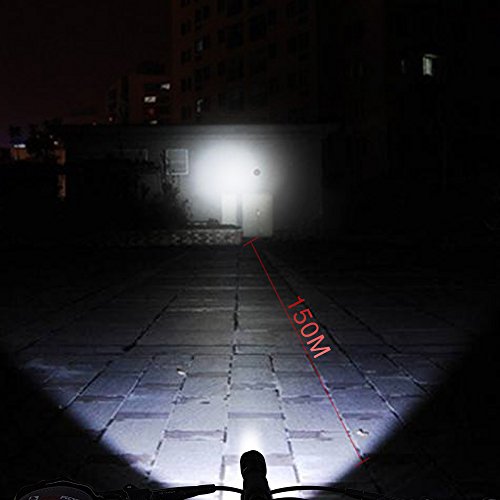 LED Fahrradbeleuchtung set, Bukm LED Fahrradlampe Fahrradlicht Sport Frontlicht und Rücklicht für Radfahren, Camping und täglichen Gebrauch, Wasserdicht - 5