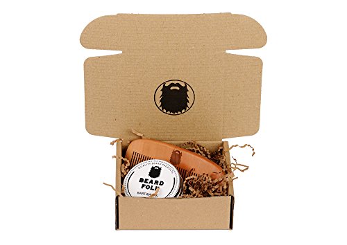 Beard Folk Bartpflege Set -Kamm & Bartwachs- - 2