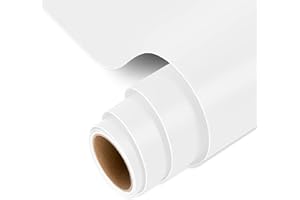 IModeur Matte White Permanent Vinyl Roll - 30.5 x 152.5 cm Self Adhesive Vinyl for Cup, White Vinyl for Birthday Gift, Party Ornaments, Home Decor
