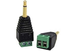 ANCABLE Bloques de Terminales de Tornillo Mono de 3,5 Mm para Cable de Disparador de 12 V Y Relé Iot Paquete de 2