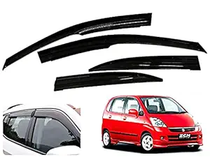 Auto Pearl Car Rain Guards Wind Door Visor Side ||Wind Visor ABS Plastic Deflector ||Perfect As per Window Frame ||For - Zen Estilo Type 1 (Set of 4, Black)