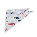 Homebunnyy Baby Bandana Drool Bibs for Boys and Girls, Cute Printed Patten Baby Triangle Bibs, 4 Pack