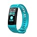 Produktbild Fitness Armbanduhr/Dorical Aktivitätstracker Schlafmonitor Wasserdicht Sport Tracker Schrittzähler mit Pulsmesser Kalorienzähler Uhrren für Kinder Damen Herren Vibrationsalarm iOS Android(Minzgrün)