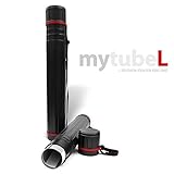 poster transporter 2 Zeichenköcher schwarz teleskopartig zu verlängern von 65 bis 110cm