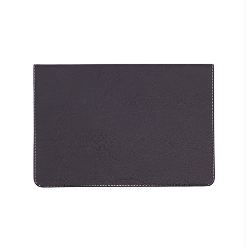 MacBook 12″ Leather Cover, Premium Genuine European Leather Laptop Case | Primo by ZENDO [NAVY] - 4