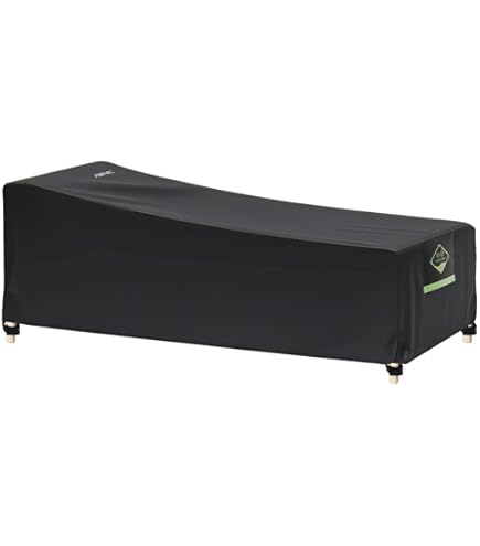 Copertura Protettiva Per Lettini Da Giardino F&J Outdoors - Impermeabile, 2 Pezzi, Beige, 201x76x35.5/76 Cm - Foto 11