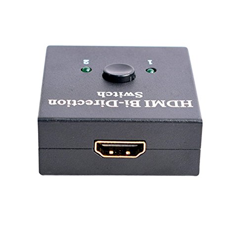 huierav HDMI 2.0 Ultra HD 4 Kx2 K/60Hz HDMI switch| HDMI Manuelle Umschalter 2 x 1 oder 1 x 2 ab Switch Splitter, 2 Anschlüsse - 2