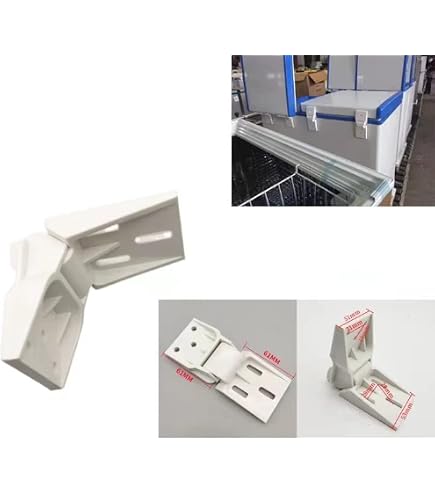Cerniera Per Congelatore A Pozzetto In ABS, Universale Con 3/6 Fori, Piegevole E Resistente, Facile Da Montare