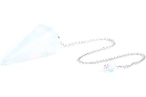 OUUBUUY Sieben Chakra-Perlen und Pendel, natürliche Edelsteine, für Meditations-Yoga-Wahrsagung (Opal)
