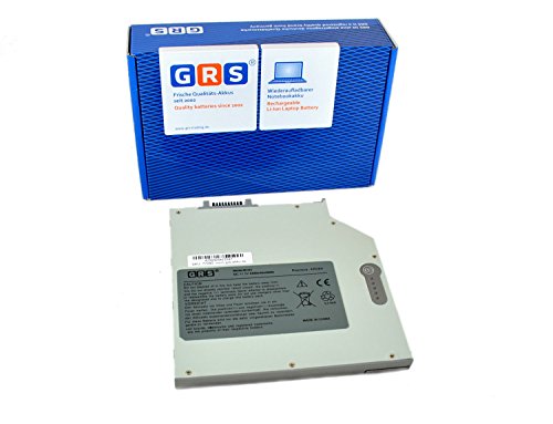 GRS® Notebook Akku Mediabay für Dell Latitude D500, 500M, 505, 510M, D520, D531, 600M, D600, D610, D620, D630, D800, D810, Laptop Batterie 4400mAh, 11.1V ( Zusatzakku, der im CD/DVD Schacht des Notebooks eingesetzt wird)