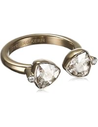 Dyrberg/Kern - Anillo de acero inoxidable con cristal