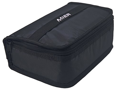 MIER Lunchbox Isoliertasche Kühltasche Provianttasche Reisekit ,(Schwarz 1 Stück)