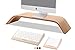 Produktbild ZSTX Universal Desktop Computer Monitor Heighten Wooden Stand Dock Holder Display Bracket for iMac,MacBook,MacBook Air,MacBook Pro PC Notebook Laptop (Bamboo)